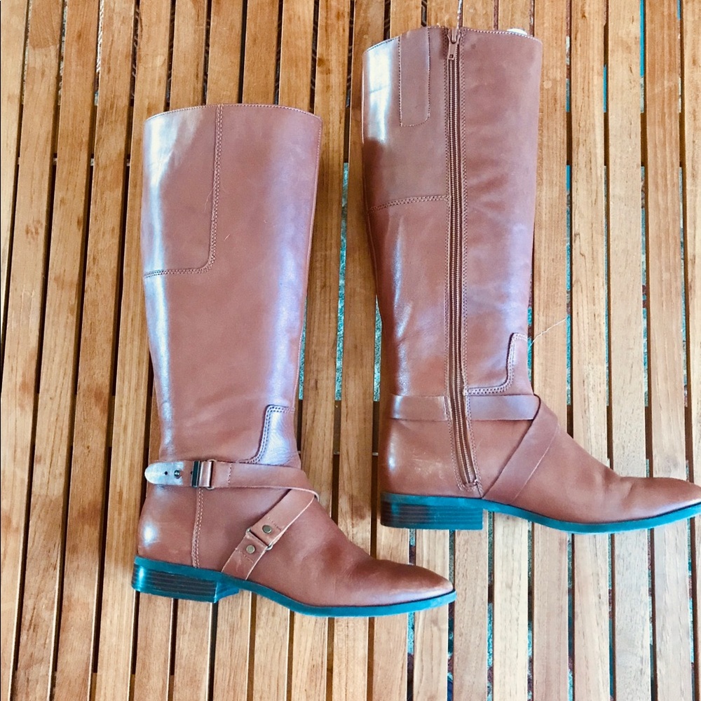 Nine West Leather Riding Boots